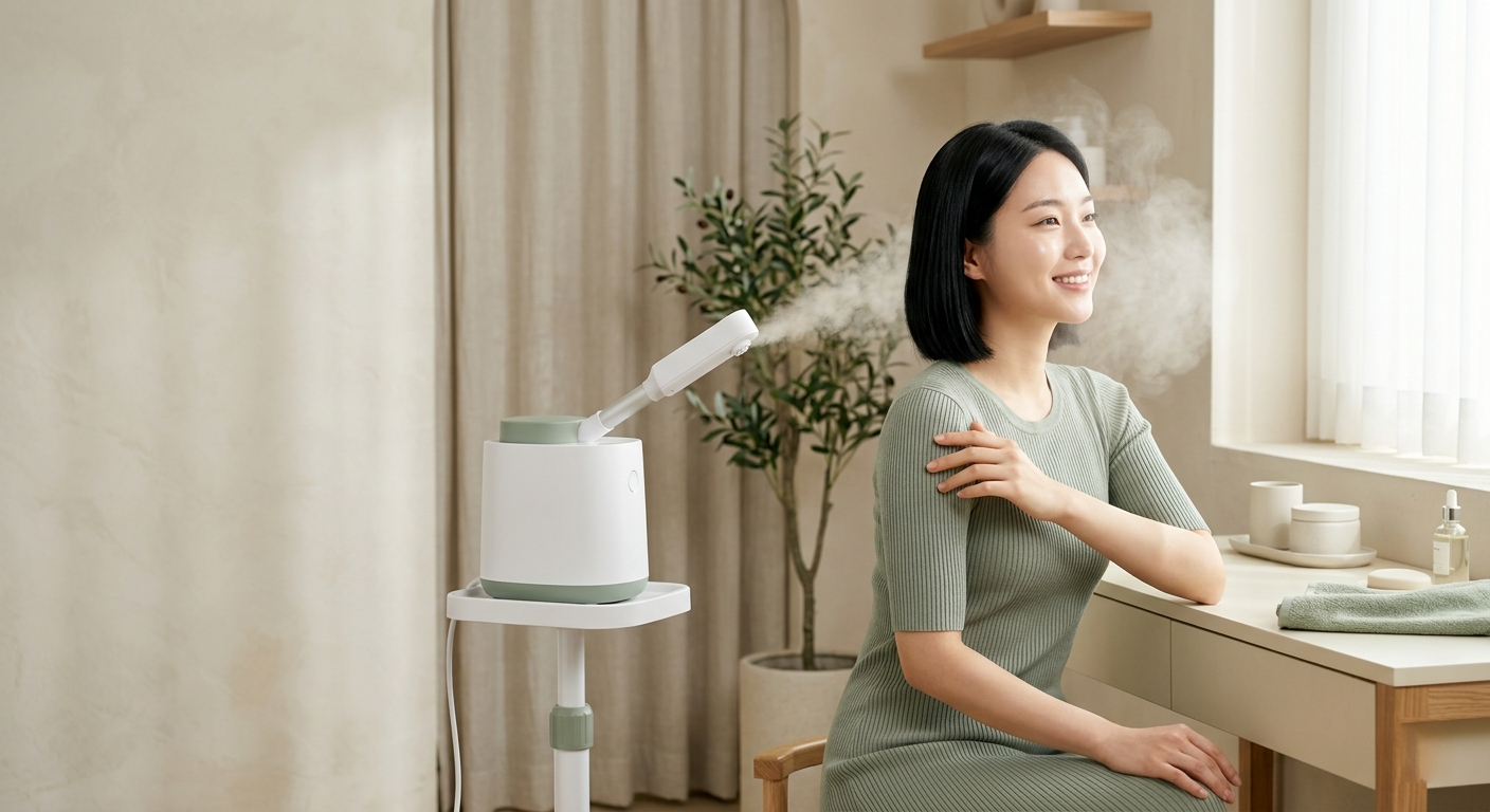 An at-home facial steaming ritual
